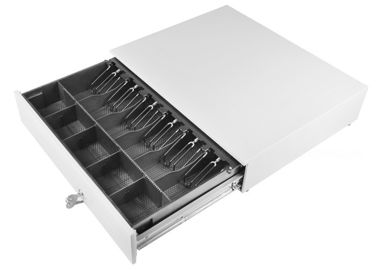 चीन Ivory Large Cash Drawer / Heavy Duty Metal Drawers Removable Tray 10.5 KG 490 फैक्टरी